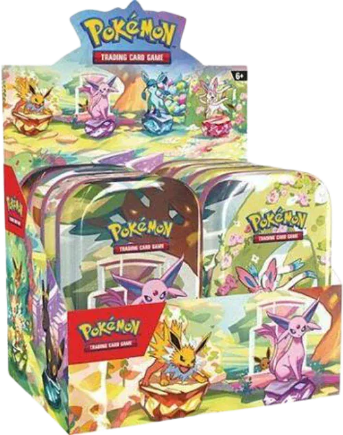 pokemon tcg scarlet & violet 8.5 Prismatic Evolutions Mini Tin Display Sealed