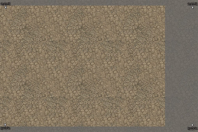 6'x4' Desert Cracked Mat with 44"x60" Markings