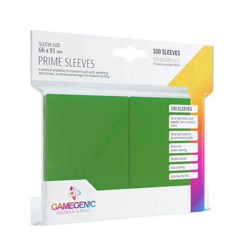 GameGenic Prime Sleeves Green