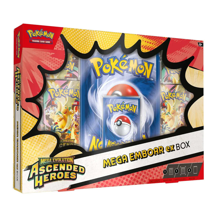 Pokemon TCG: Mega Evolution Ascended Heroes - Mega Emboar ex Box