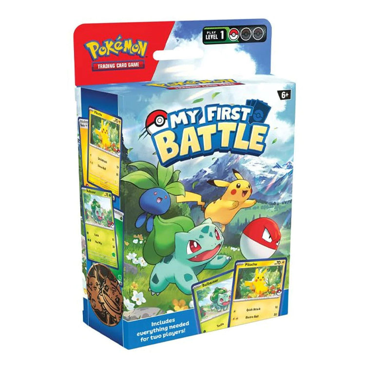 Pokémon TCG: My First Battle—Pikachu and Bulbasaur (Starter Kit including 2 ready-to-play mini decks & accessories)