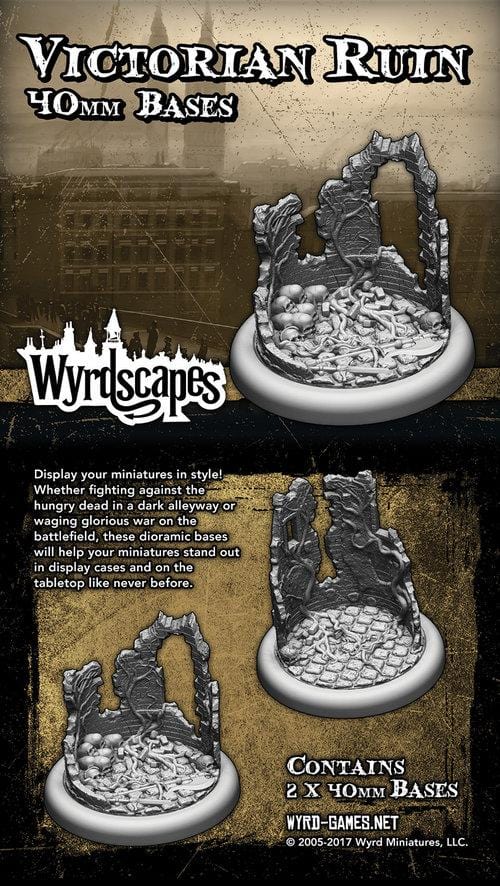 Wyrdscapes 40mm Victorian Ruins Bases
