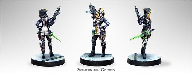 Dart, Optimate Huntress (Submachine gun, Grenades)