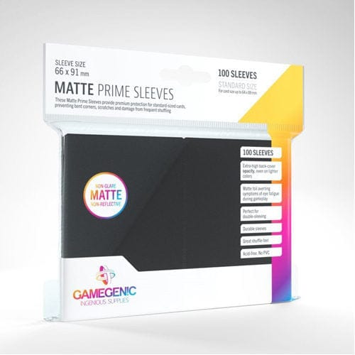 GameGenic Prime Sleeves Black
