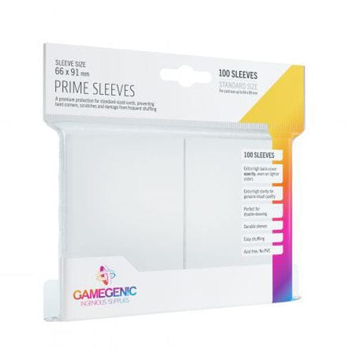 GameGenic Prime Sleeves White