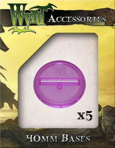 Purple 40mm Translucent Bases