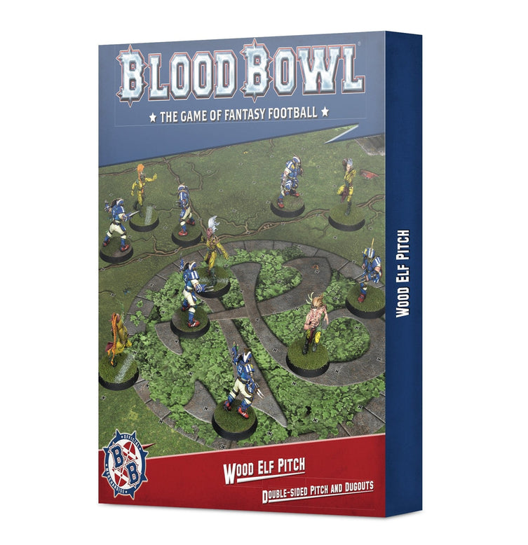Blood Bowl: Wood ELf Pitch and Dugouts