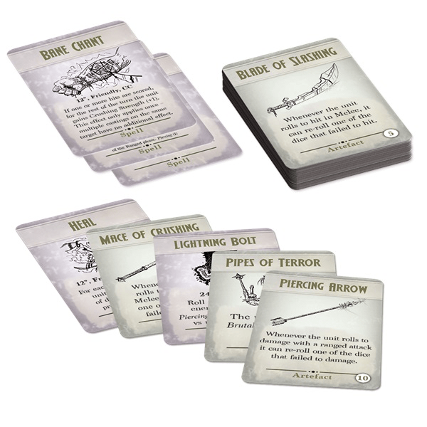 Kings of War 3rd Edition Spell & Artefact Cards 2022 Edition