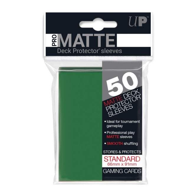 ULTRA PRO PRO-MATTE GREEN STANDARD DECK PROTECTOR SLEEVES 50CT