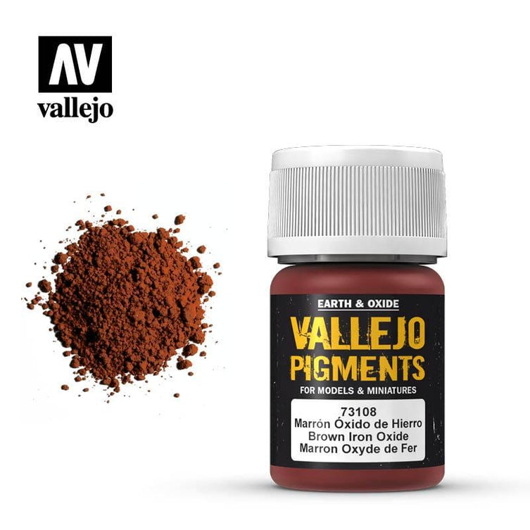 Vallejo Pigments Brown Iron Oxide 73.108