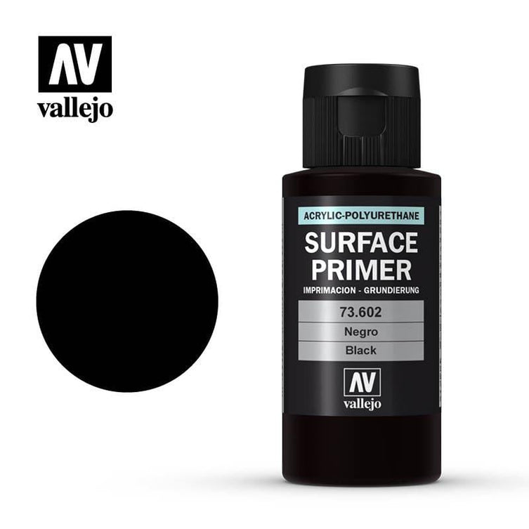 Vallejo Acrylic Polyurethane - Primer Black 60ml 73.602