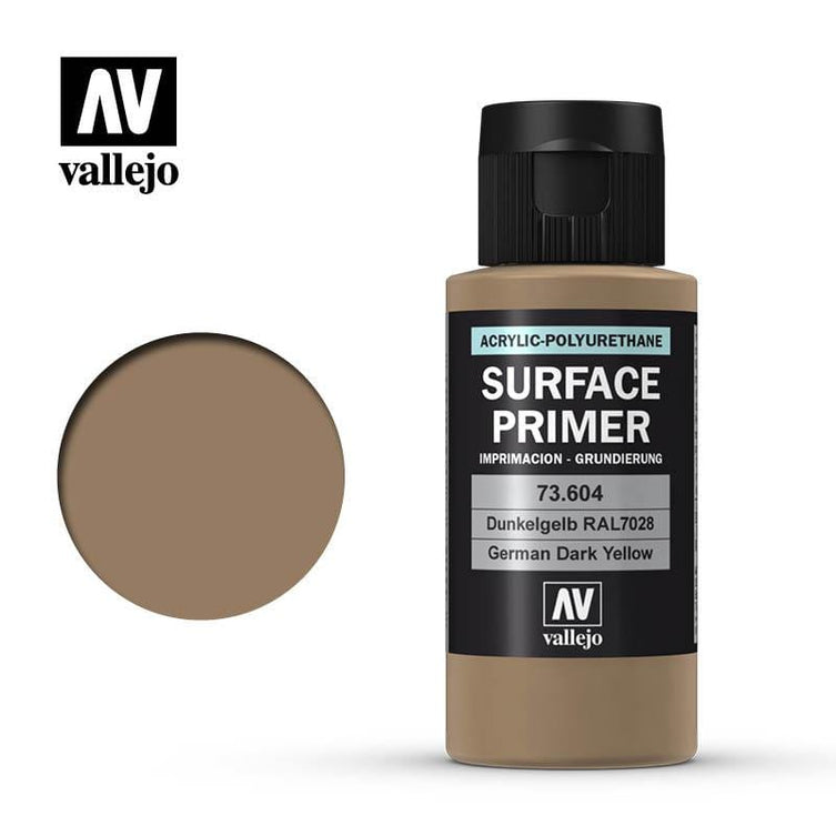 Vallejo Acrylic Polyurethane - Primer German Dark Yellow (RAL 7028) 60ml 73.604