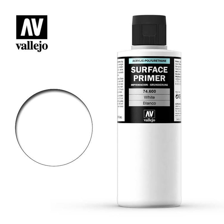 Vallejo Acrylic Polyurethane - Primer White 200ml 74.600